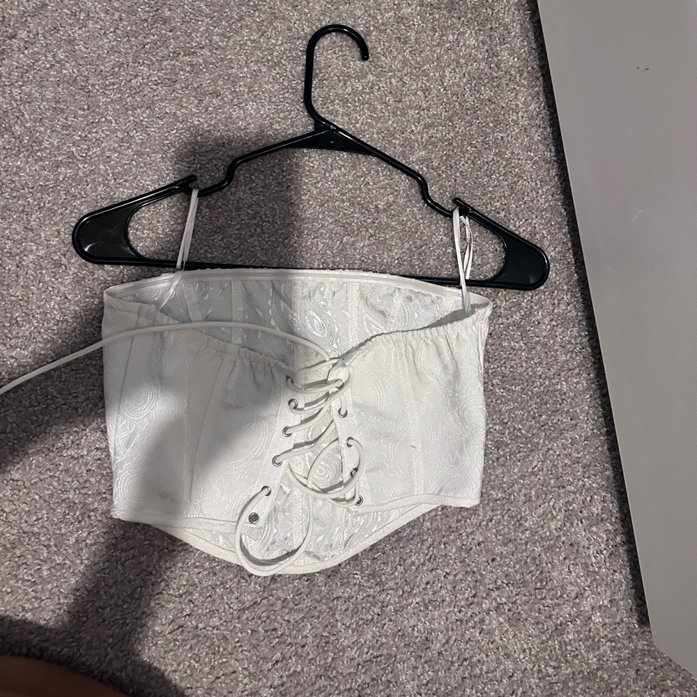 White urban outfitters corset tube top